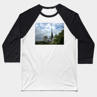 Paris Notre Dame de Paris Spire Before the Fire Baseball T-Shirt